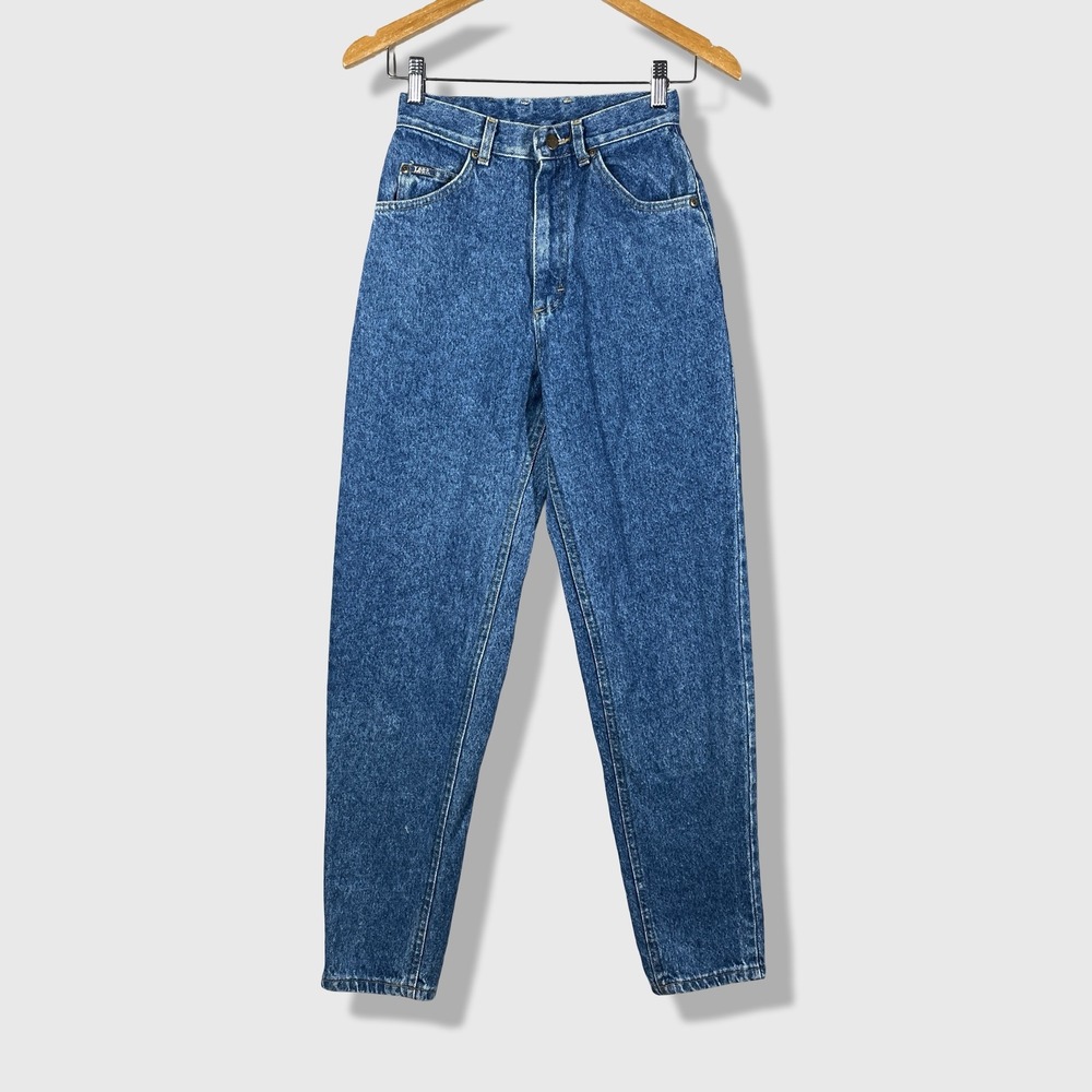Lee High Rise Mom Jeans Womens 6 MED Blue Vintage 90s Western Retro Classic